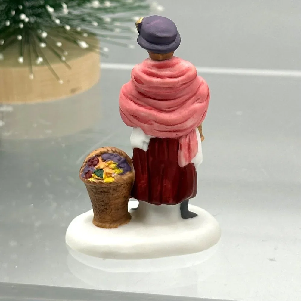 Vintage Department 56 Heritage Village Chelsea Market Flower Monger Cart 58157